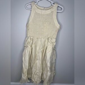 Grils dress light yellow